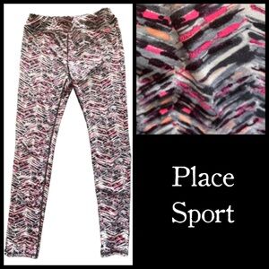 PLACE SPORT Girls Leggings Active Wear Multiple Colors XL-14